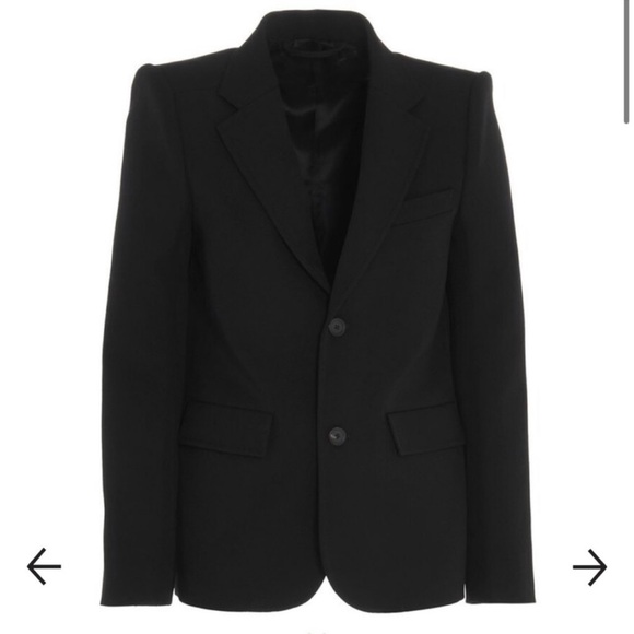 NWT$2490 BALENCIAGA Curved Shoulder Blazer size 34 (XS) - Picture 1 of 9